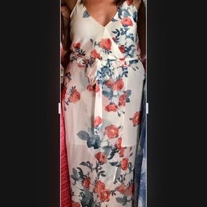 Floral High-Low Dress